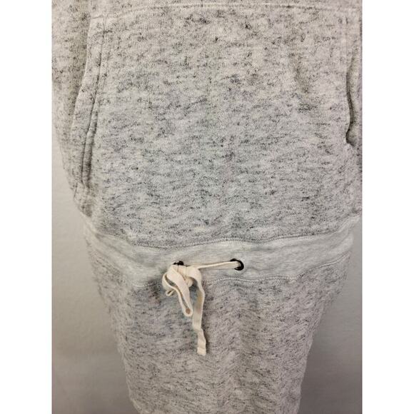 Pam & Gela Hooded Tank Dress Womens Medium Drawstring Stretch Knit Gray - Picture 3 of 8